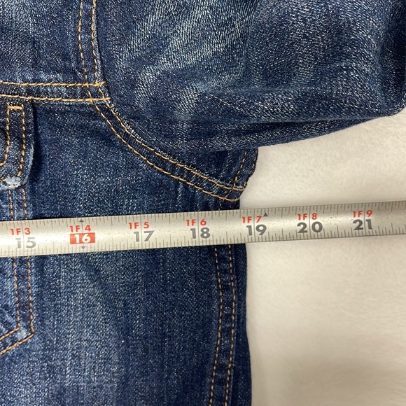 American Eagle Womens Distressed Denim Jean Jacket sz Small - Picture 9 of 10